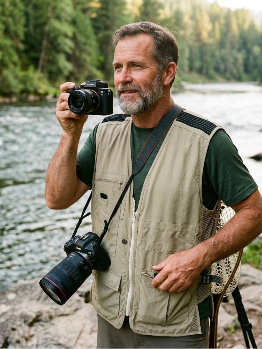 Weekender Traveler Adventure Series Khaki Travel Fishing Photography Vest L